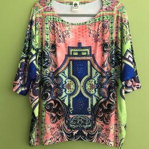 S-TWELVE BUTTERFLY SLEEVE TUNIC TOP